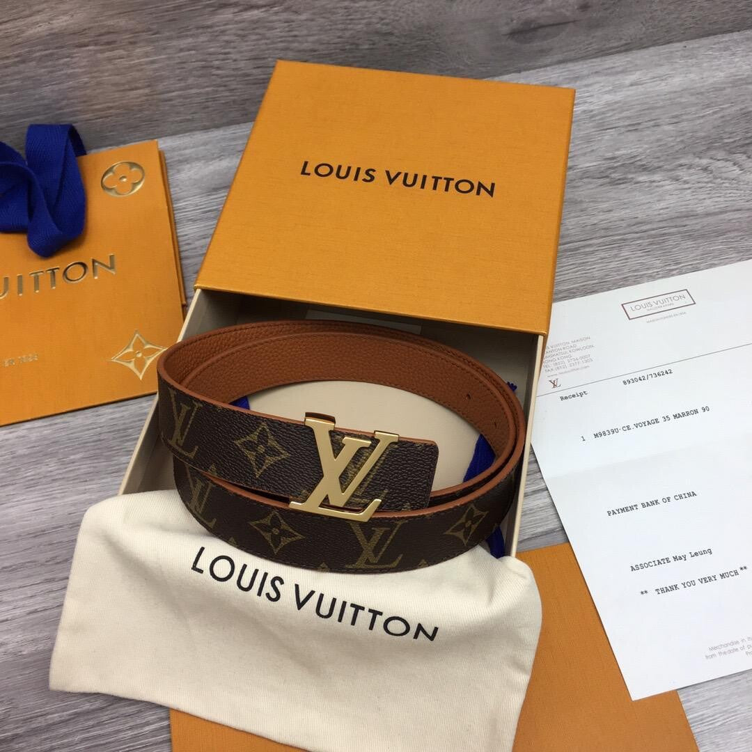 LV CINTURA INITIALES 30 MM REVERSIBILE