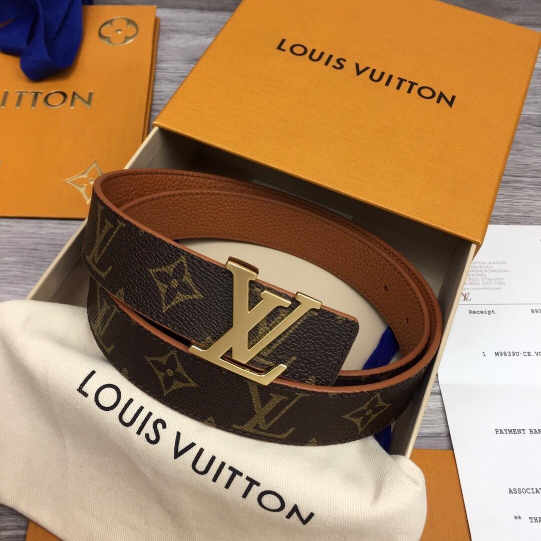 LV CINTURA INITIALES 30 MM REVERSIBILE