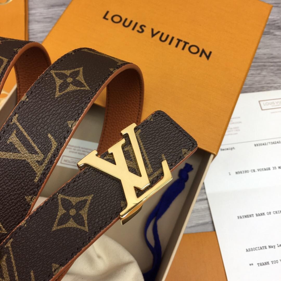 LV CINTURA INITIALES 30 MM REVERSIBILE