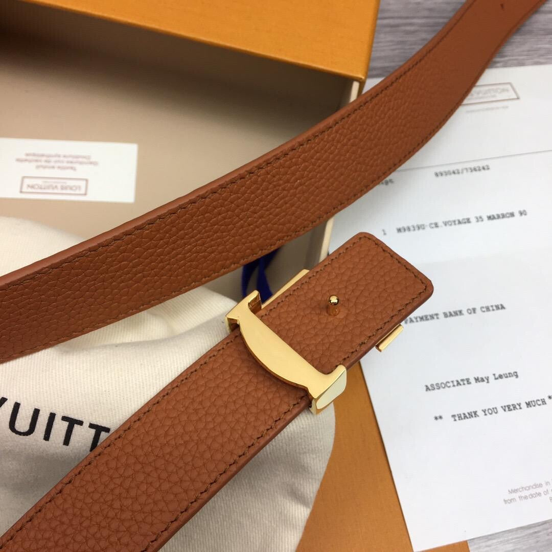 LV CINTURA INITIALES 30 MM REVERSIBILE